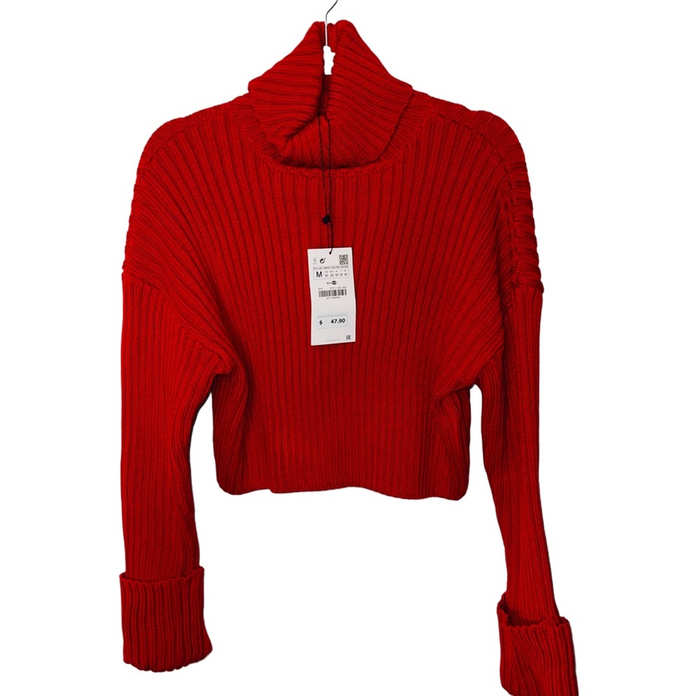 Red Turtleneck Sweater